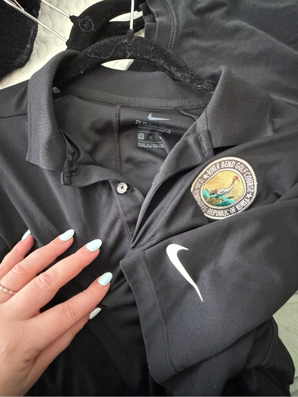 Nike Black Men's Golf Polo from Golf Course